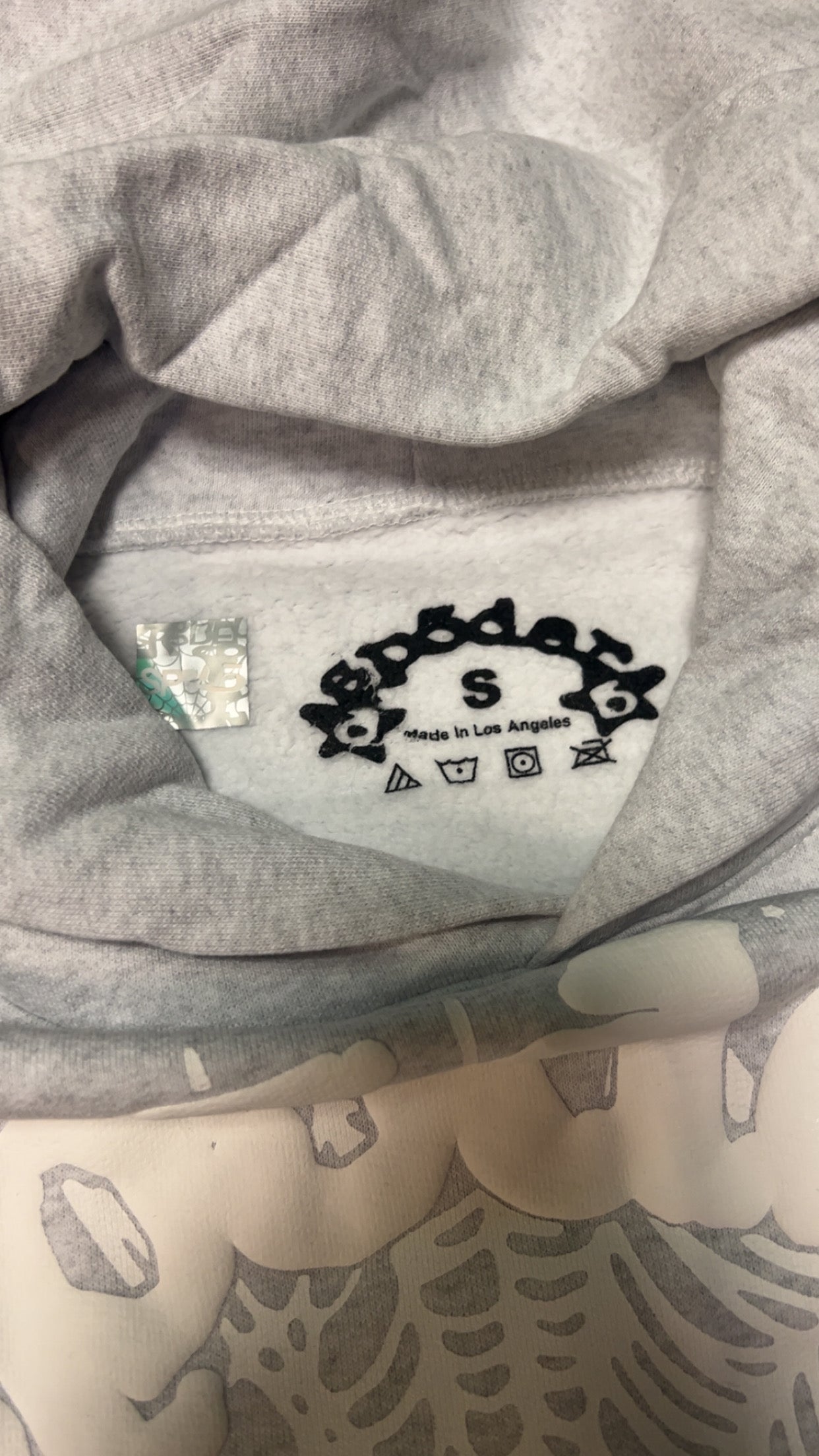 Heather Grey Sp5 Web Hoodie