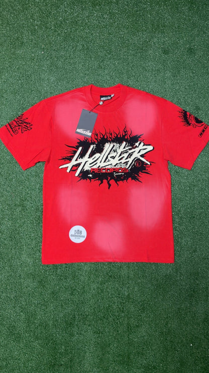 Red & Black Hellstar Set (Shorts + T-Shirt)