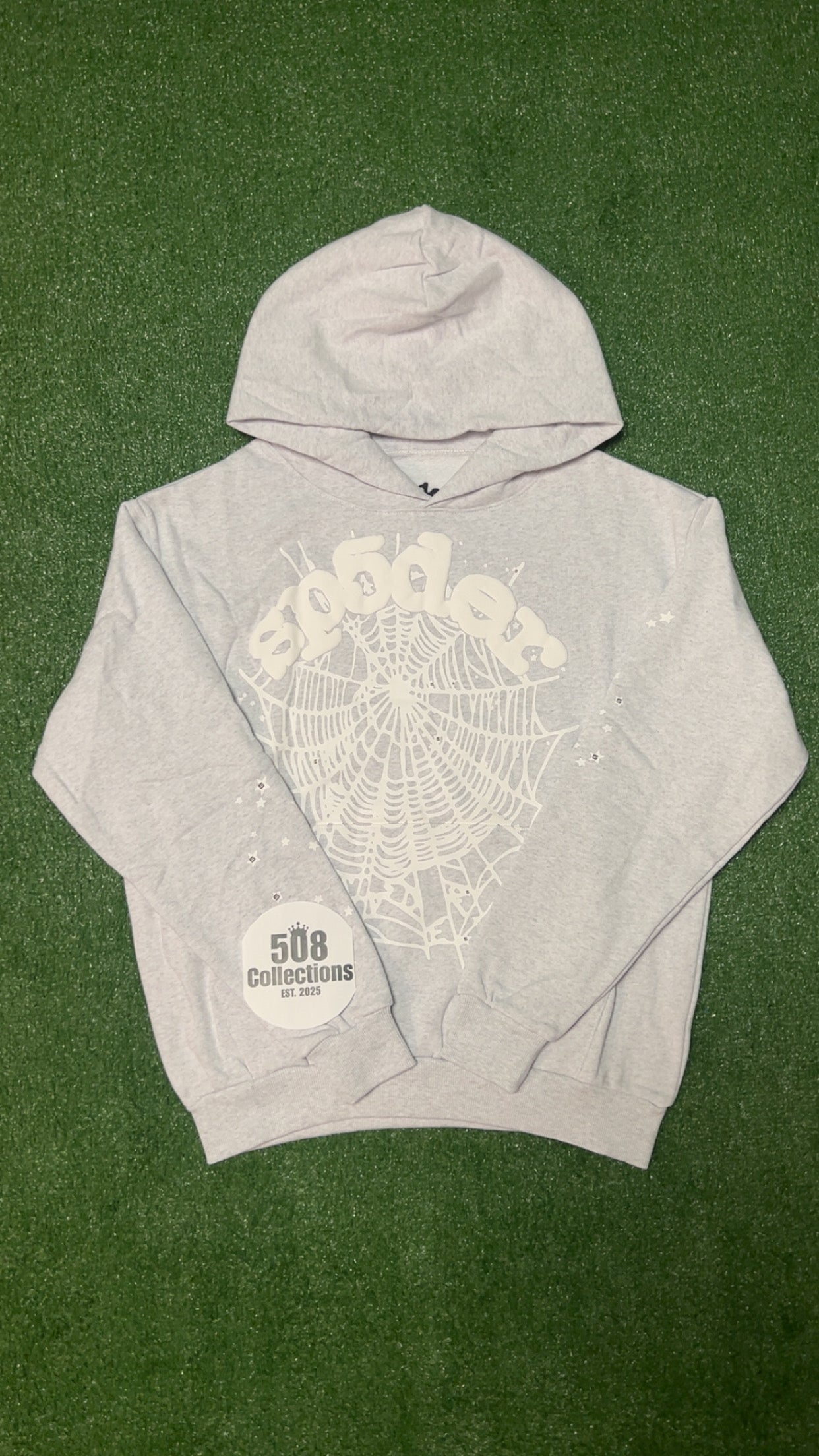 Heather Grey Sp5 Web Hoodie