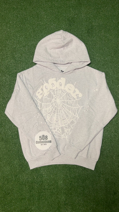 Heather Grey Sp5 Web Hoodie