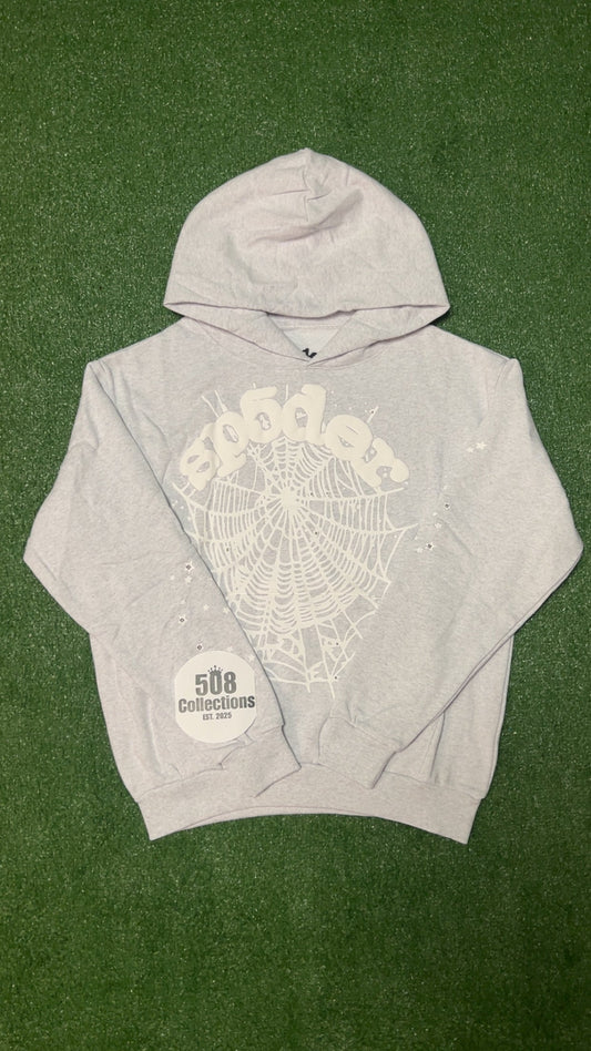 Heather Grey Sp5 Web Hoodie