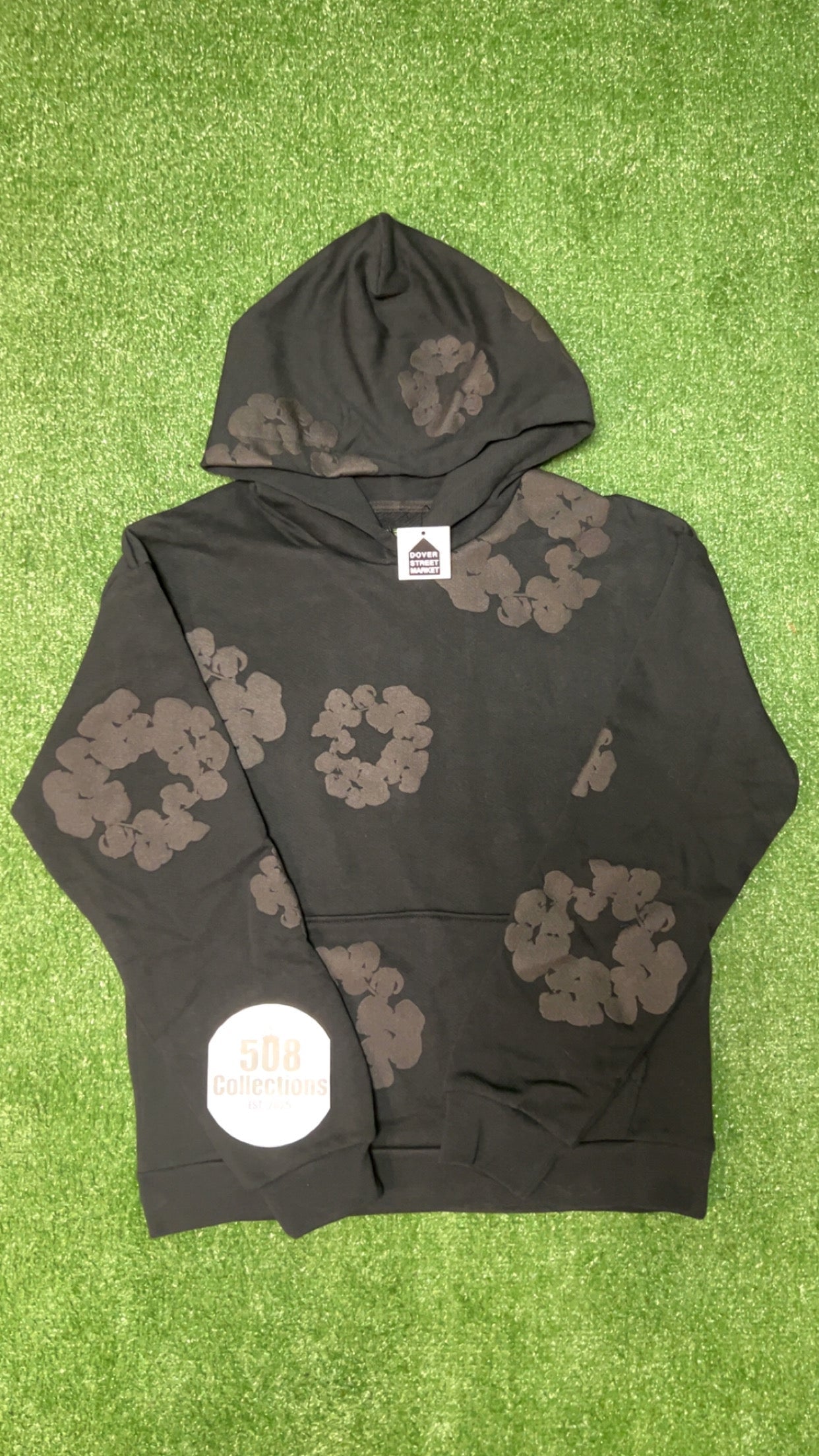 Black Mono Denim Tears Hoodie